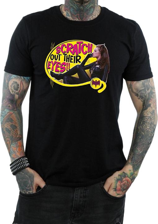 Actual product image Mens Batman TV Series Catwoman Scratch T-Shirt (XL)