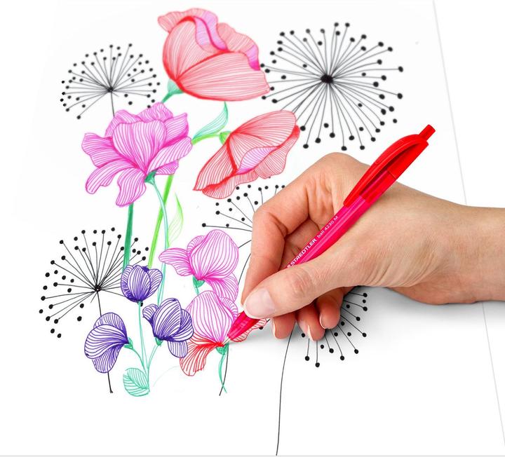 Productafbeelding Staedtler KUGLEPEN 4230 M 8STK/ASS (8x)