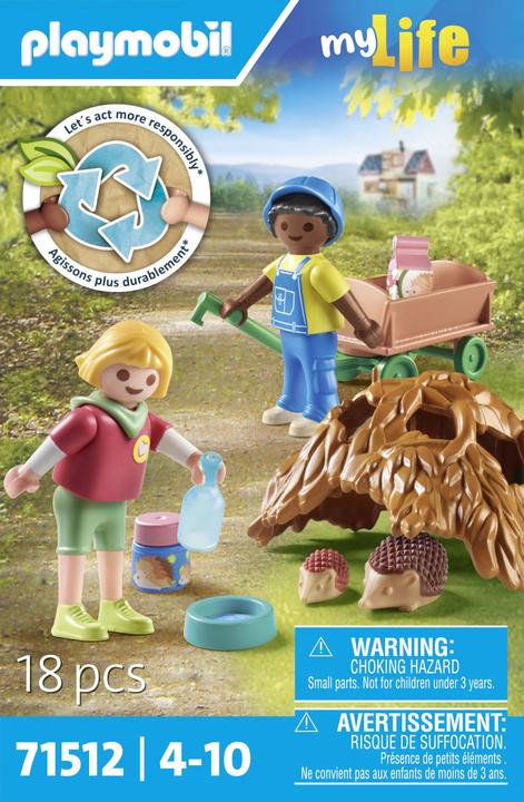 Actual product image Playmobil Care of the hedgehog family (71512)