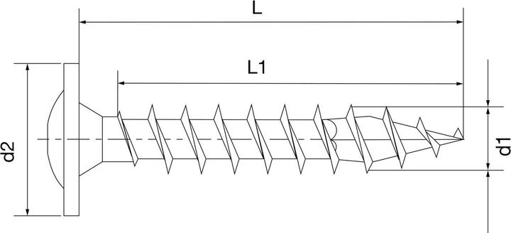 Produktbild Spax A2 Tellerkopf T-Star Plus T30 Vollgewinde (100 Schrauben pro Stück, 6 x 60 mm)