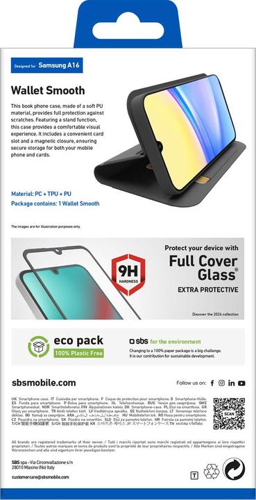 Actual product image SBS Wallet Stand Galaxy A16 black (Samsung Galaxy A16)