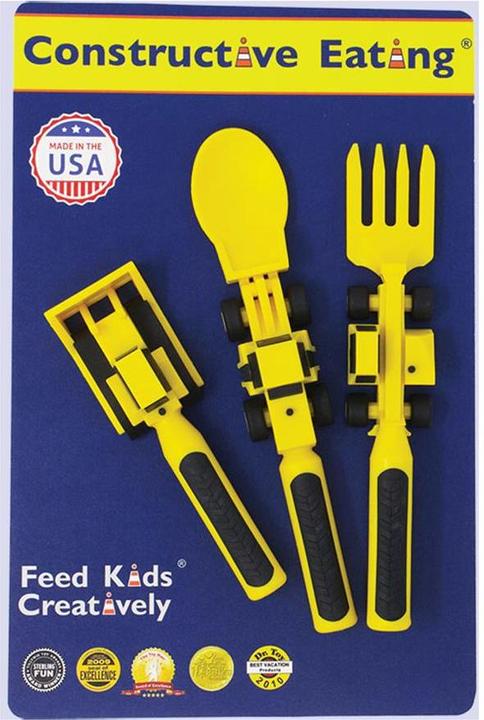 Actual product image Constructive Eating Construction Site Cutlery Set of 3