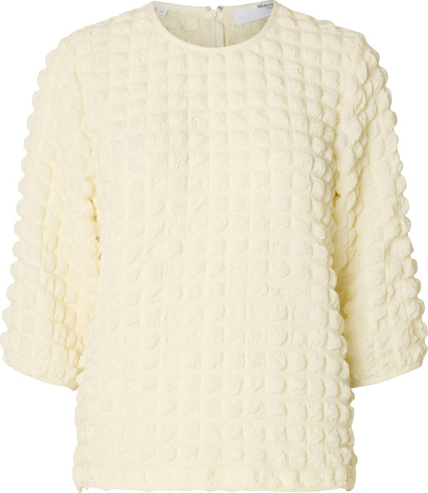 Selected Femme Texturiertes Oberteil mit 3/4-Ärmeln