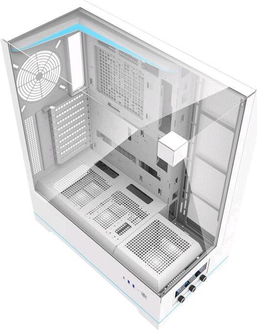 Image du produit Darkflash Tech Darkflash DY450L boîtier d'ordinateur sans ventilateurs (blanc) (mATX, ITX, ATX)