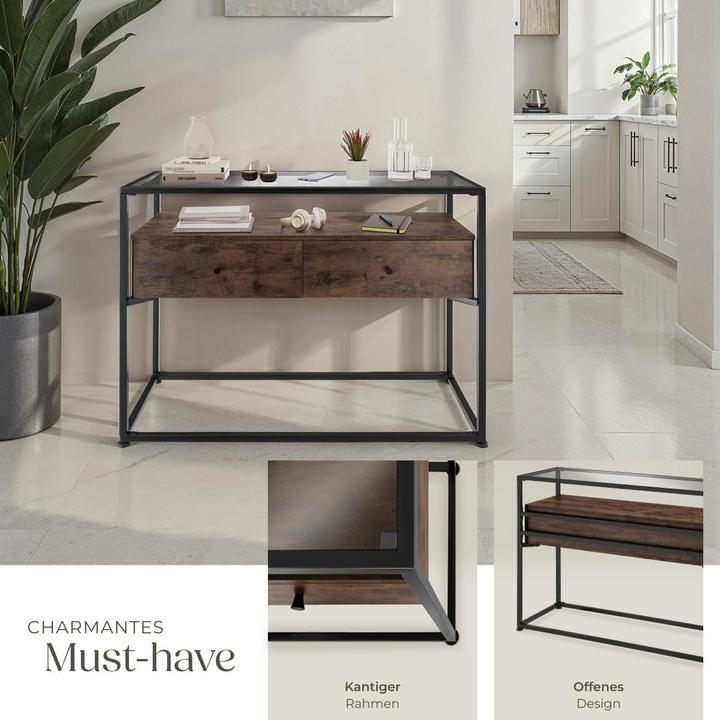 Produktbild tectake Konsolentisch Reading 101,5x41,5x80,5cm