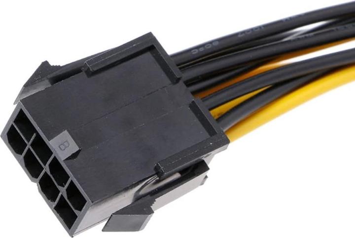 Image du produit PowerGuard PCI-E 8 broches vers 2x 8 broches Dual Power Splitter Câble GPU 30cm