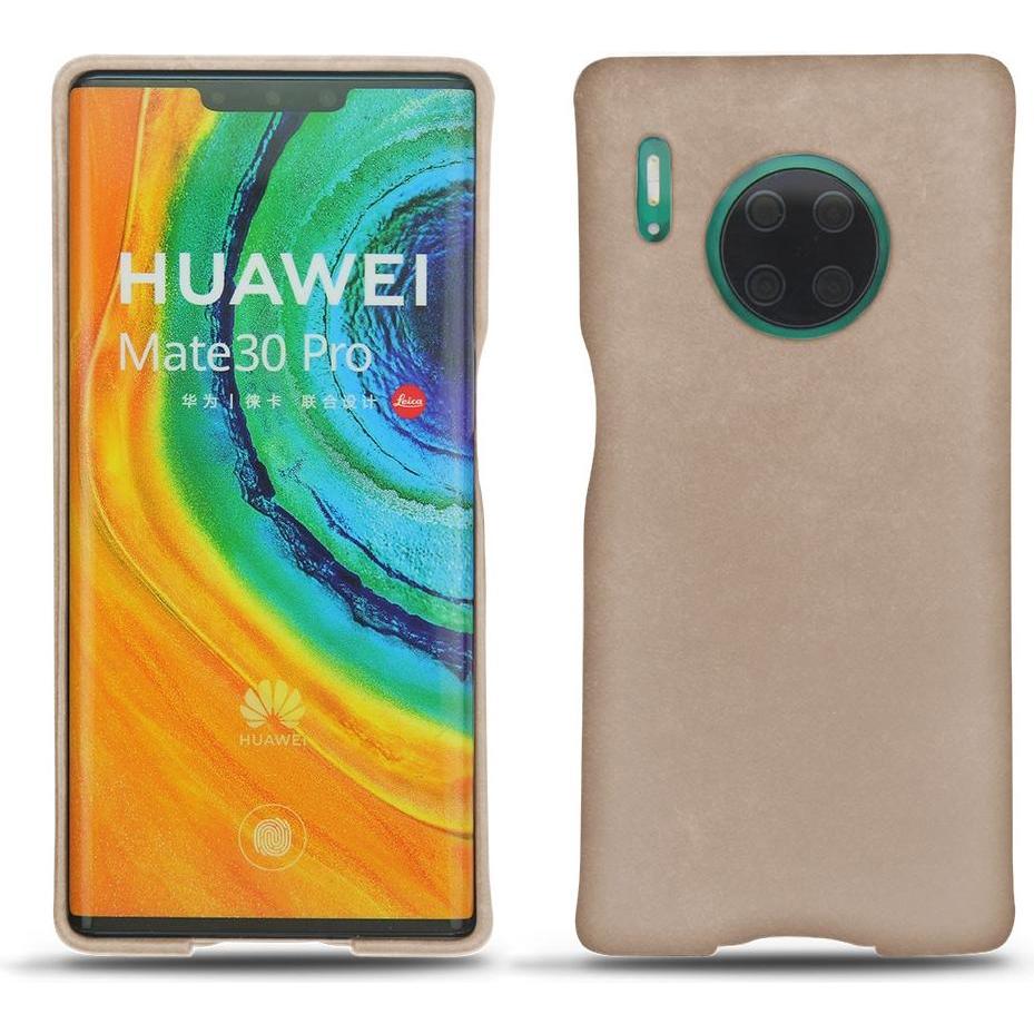 Noreve Lederschutzhülle (Huawei Mate 30 Pro), Smartphone Hülle, Beige