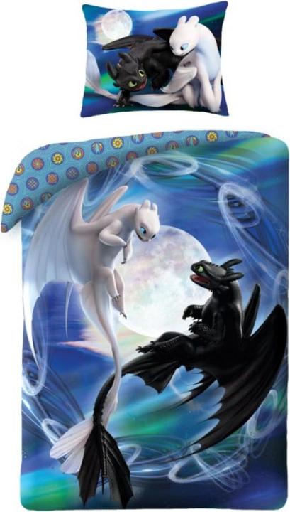 Actual product image MCU Sådan traener du din drage Sengetøj 'lysskygge' - 100 Procent Bomuld