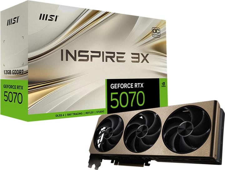 Produktbild MSI GeForce RTX 5070 INSPIRE 3X OC (12 GB)