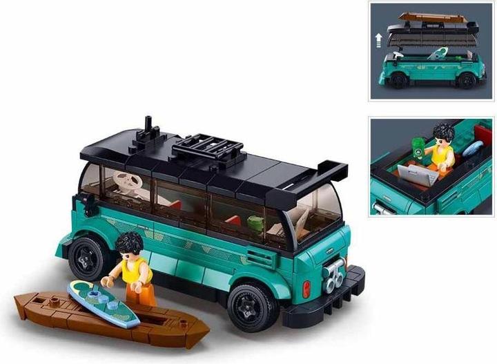 Actual product image Sluban SL96061 - Leisure bus "Surfing" (276 pieces)