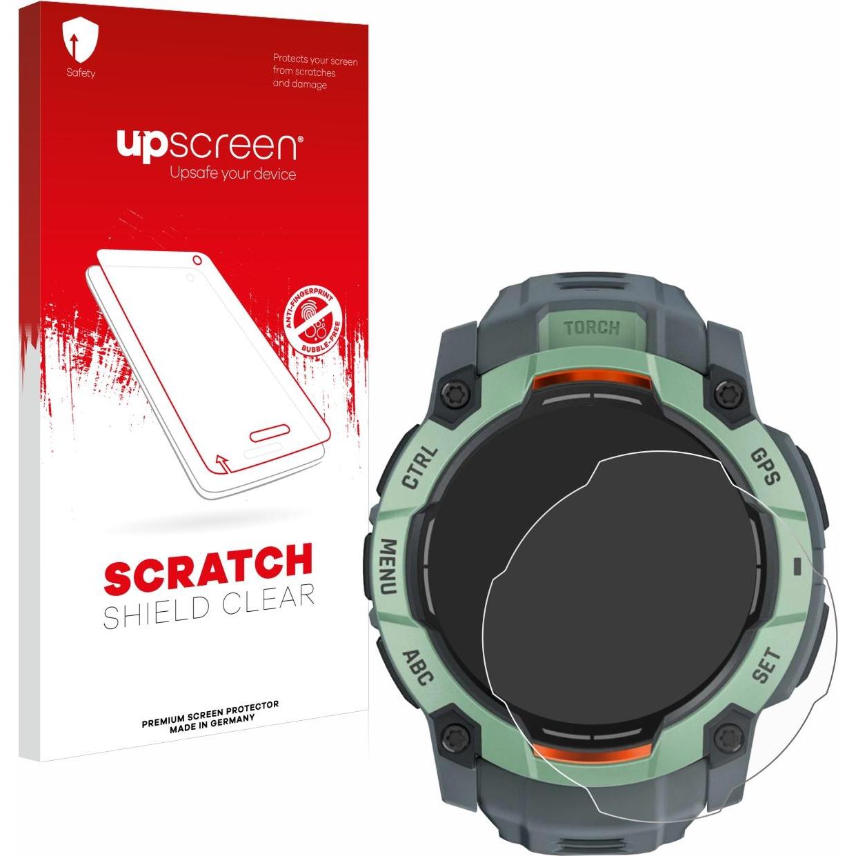 upscreen Schutzfolie Displayschutz Displayschutzfolie Folie Klar Transparent, Smartwatch Schutzfolie, Transparent