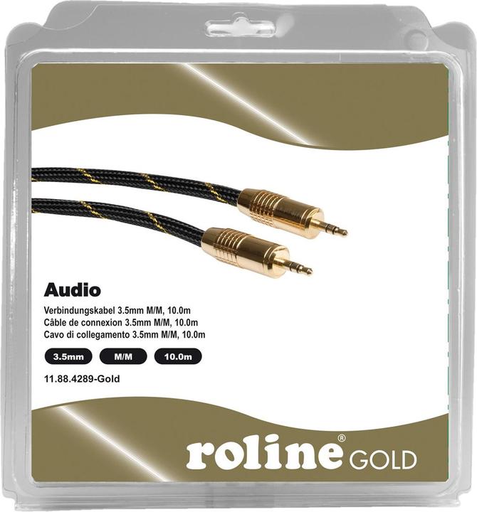 Image du produit Roline Audio GOLD 3.5mm - 3.5mm (10 m, Jack 3,5 mm (AUX))