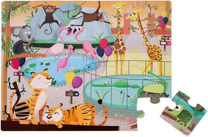 Produktbild Janod Ein Tag im Zoo (20 Teile)