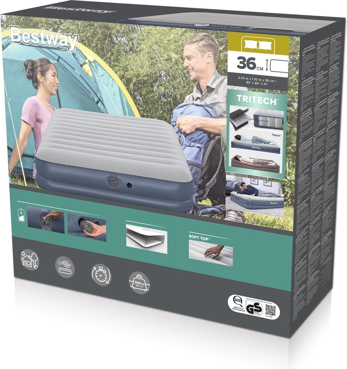 Immagine prodotto Bestway Letto ad aria Tritech Queen con pompa incorporata