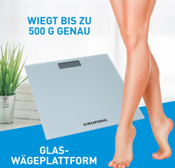 Immagine prodotto Grundig Scala del corpo argento 28x28x2,2cm (180 kg)