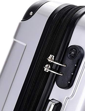 Image du produit Beibye Roulettes jumelées 2048 Trolley rigide, argent, XL (115 l)