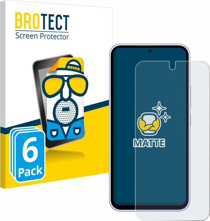 Actual product image BROTECT Anti-glare screen protector matt (6 Piece, Samsung Galaxy A54 5G)