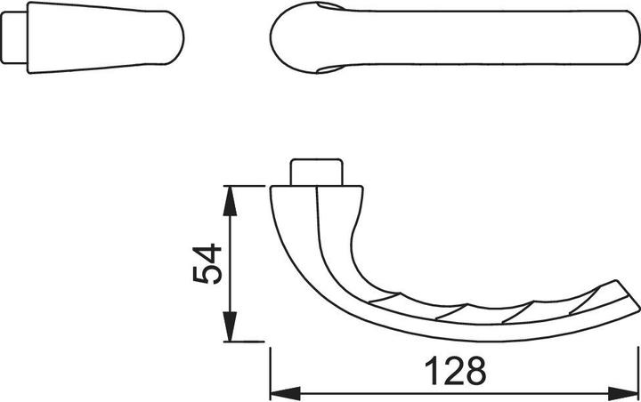 Actual product image Hoppe Tokyo 1710 (Door handle)