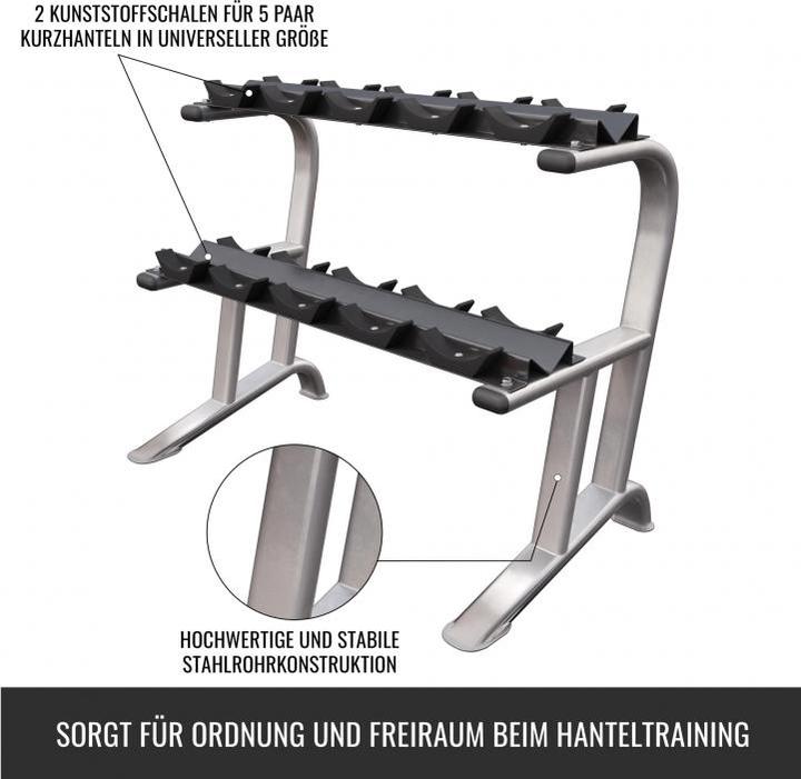 Actual product image Gorilla Sports Kurzhantelablage Profi