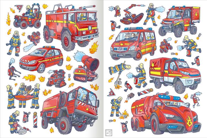 Produktbild Das Metallic-Stickerbuch – Feuerwehr