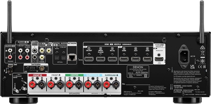 Produktbild Denon AVR-S660H (5.2 Kanal, AM, FM)