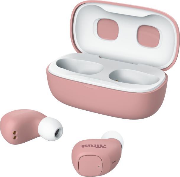 Produktbild Trust Nika Compact Blueth Earphones Pink (ANC, 8 h, Kabellos)