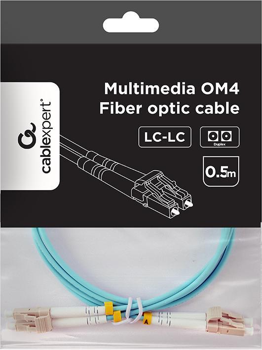 Image du produit Gembird Charger Cablexpert CFO-MDOM4-LC/LC-0.5 Multimode Duplex OM4 50/125 Fiber Optic Cable, LC/LC, 0.5 m | (0.50 m)