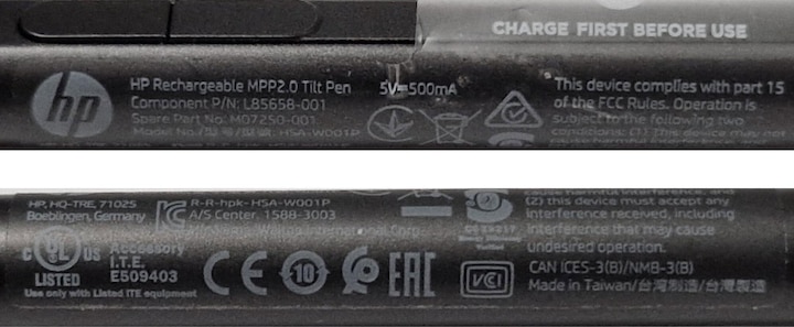Actual product image HP Tilt Pen MPP 2.0