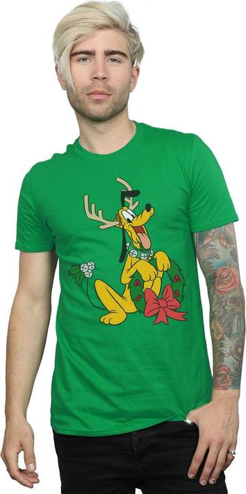 Immagine prodotto Disney Pluto Christmas Reindeer Maglietta Uomo (S)
