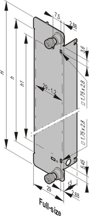 Actual product image Schroff Module with pull-handle mechanism, ruggedised - AMC MODUL FS D RUG