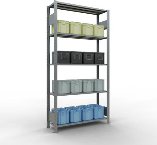Actual product image Schulte Lagertechnik MULTIplus85 basic racking system with length ledgers