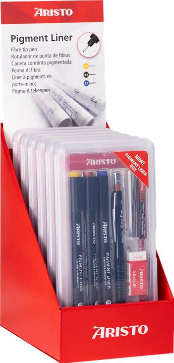 Produktbild Aristo Pigmentliner Schul-Set Disp. 6 x 80087 Schul-Set, 6-teilig (6x)