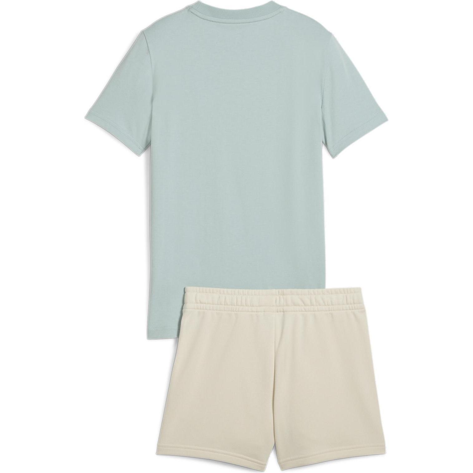 Thumbnail - Puma, Damen, Sportshirt, ESS No.1 Logo Tee and Shorts Set G (128), Grün, 128