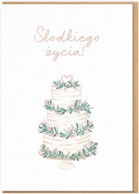 Nadwyraz Hochzeitskarte - Süsses Leben (1 pz.)