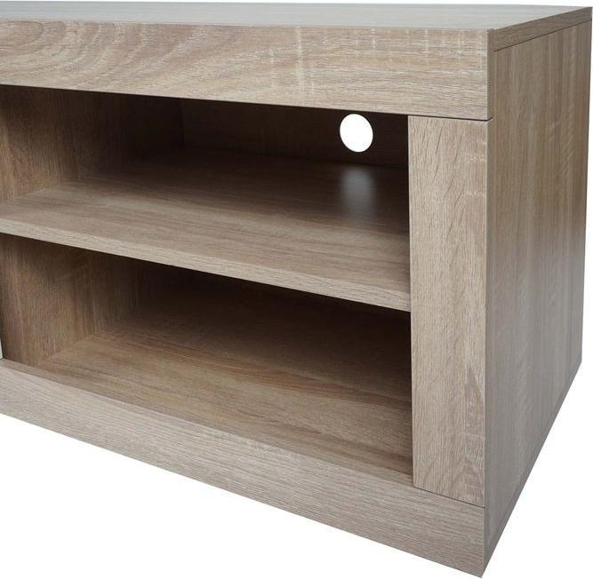 Immagine prodotto Mendler Porta TV HWC-L33, legno 43x140x41cm vano portaoggetti, aspetto quercia, bianco