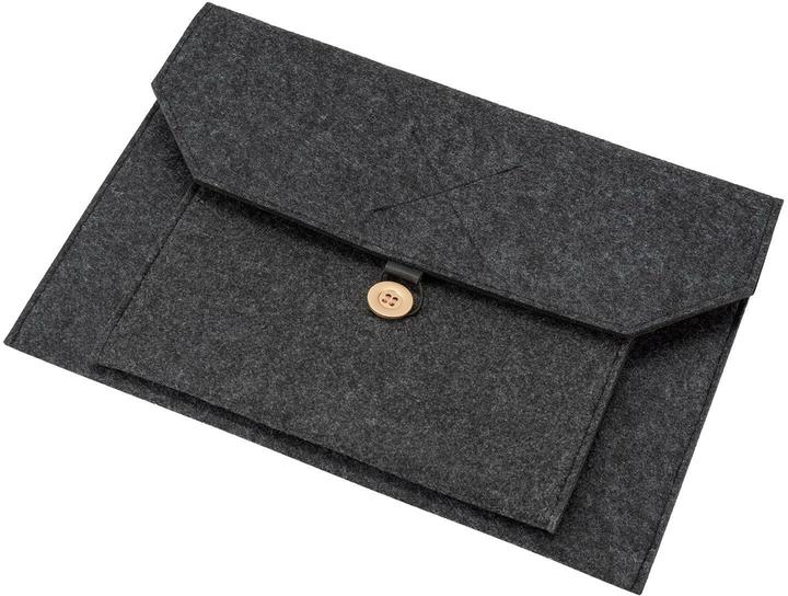 Produktbild 4smarts Torba+podstawka pod laptop/ tablet FoldStand ErgoFix 13" grey/gun 456584 (13", Universal)