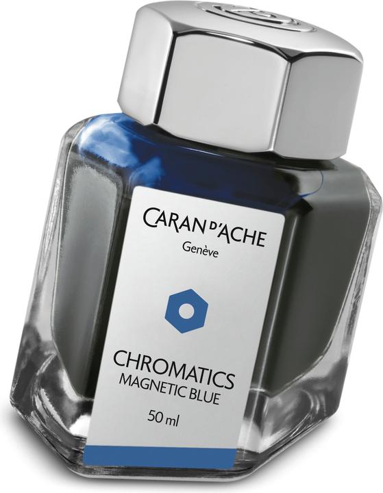 Caran d'Ache Chromatics Tintenfass (1 Stück, Blau, 50 mm)