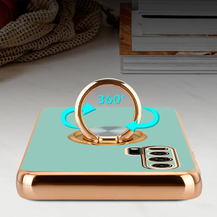 Produktbild Cadorabo Hülle für Honor 20 PRO im TPU mit Kameraschutz und Ring LM089 Style (Honor 20 Pro)