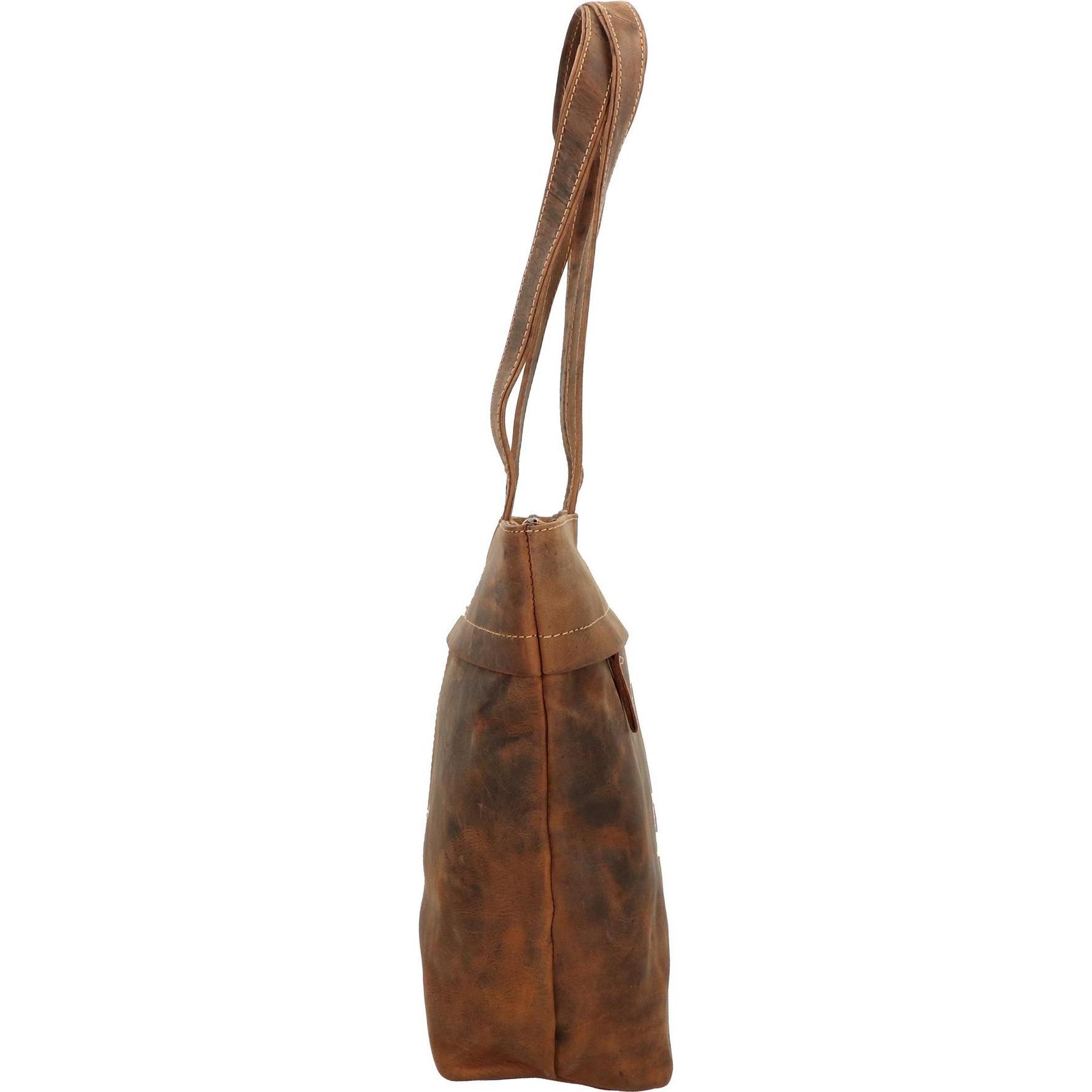 Thumbnail - Greenburry, Tasche, Vintage Shopper Tasche 39 cm, Braun, (13 l)