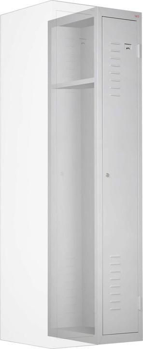 Actual product image Stier Extension unit for wardrobe locker, 1800 x 300 x 500 mm, light grey (30 cm, 0.18 cm)