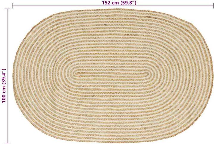 Produktbild vidaXL Moderner Teppich (152 x 100 cm)