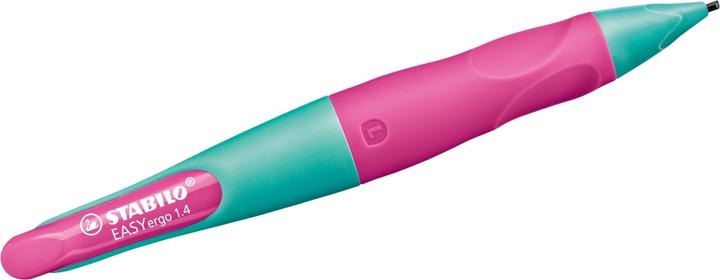 Actual product image STABILO Ergonomic mechanical pencil for left-handers - EASYergo 1.4 in turquoise/neon pink - single (1.40 mm, HB, 1 x)