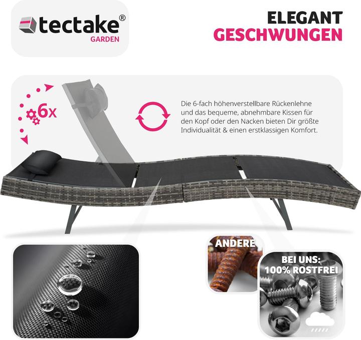 Immagine prodotto tectake Sdraio Moana (211 cm)