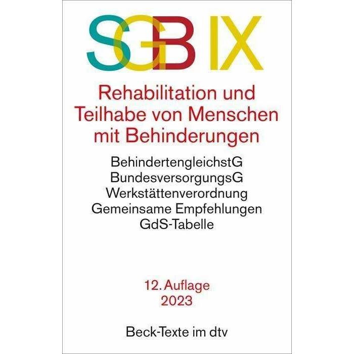 SGB IX Rehabilitation und Teilhabe von Menschen mit Behinderungen, Fachbücher von Harry Fuchs