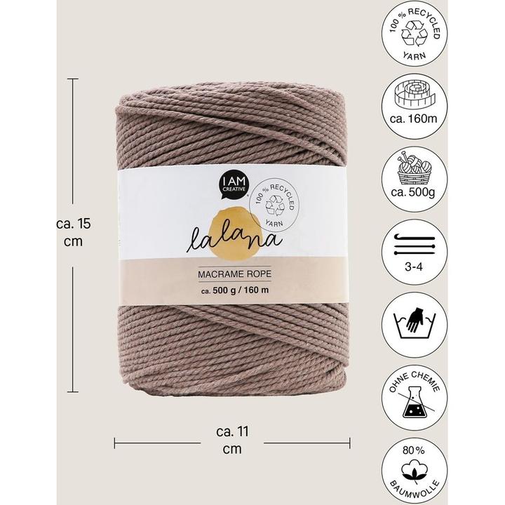 Actual product image Lalana Macrame Rope (160 m)