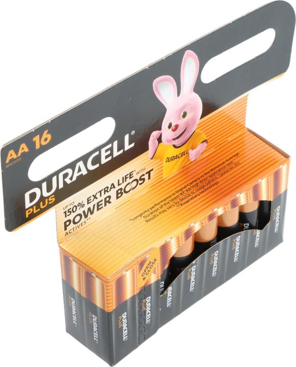 Immagine prodotto Duracell Plus-AA(MN1500/LR6) BOOST CP16 (16 pz., AA / LR6 / LR06 / Mignon / R6 / R14505)