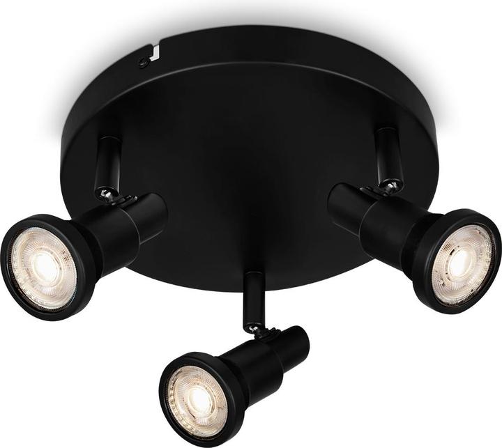 Produktbild Briloner LED Spotleuchte, schwarz, 3xLED/GU10/4,8W (400 lm, GU10)