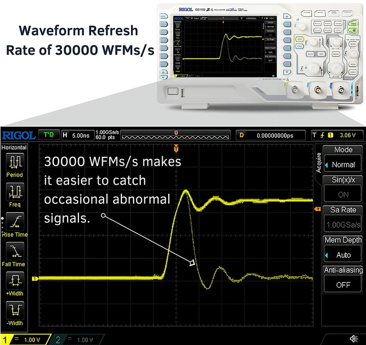 Actual product image Rigol Digital oscilloscope (CAT I)
