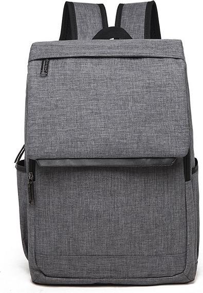 Actual product image JTI Modern canvas backpack with lid - grey
