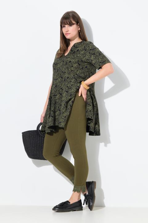 Produktbild Ulla Popken 7/8-Leggings, Saumspitze (50, 52)